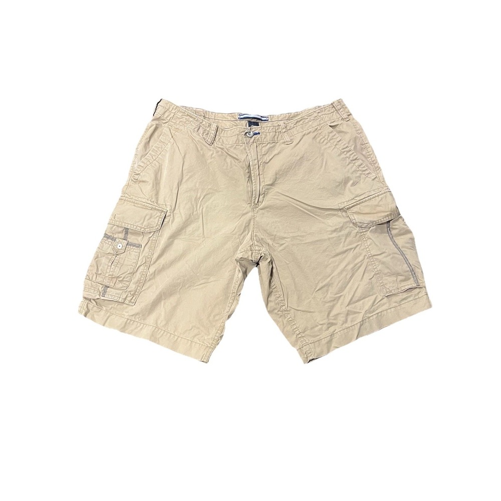 Gap Khaki Cargo Shorts‎ Mens Size 38 Multi Pocket Y2K Casual